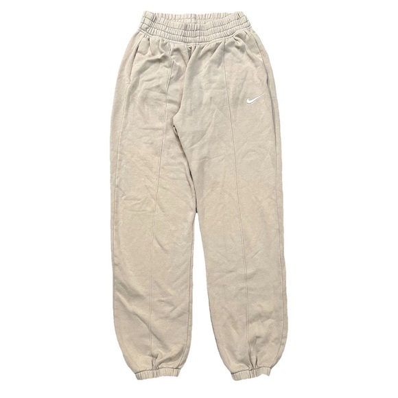Nike Pants - Nike Sportswear Essential Womens Fleece Joggers Cream BV4089-236 Loose Fit Sz XS